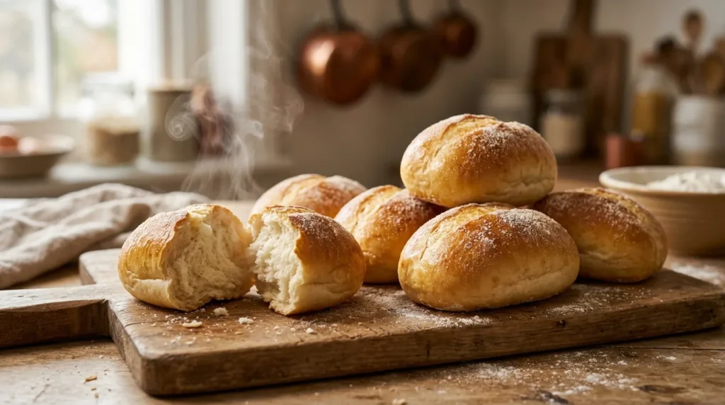 sub roll recipe golden brown fresh baked